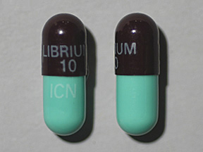 Chlordiazepoxide HCl Oral LIBRIUM 10 MG CAPSULE