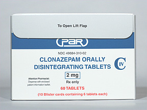 Clonazepam Oral CLONAZEPAM 2 MG ODT